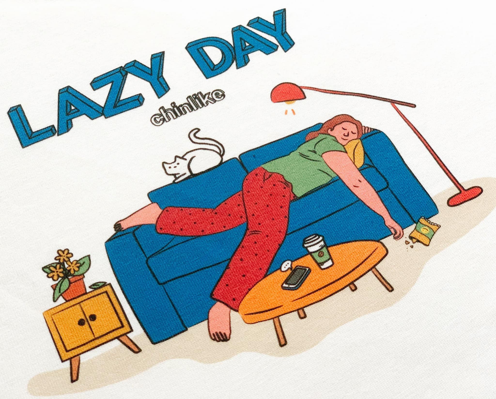 CHINLIKE - LAZY DAY TEE - ÁO THUN