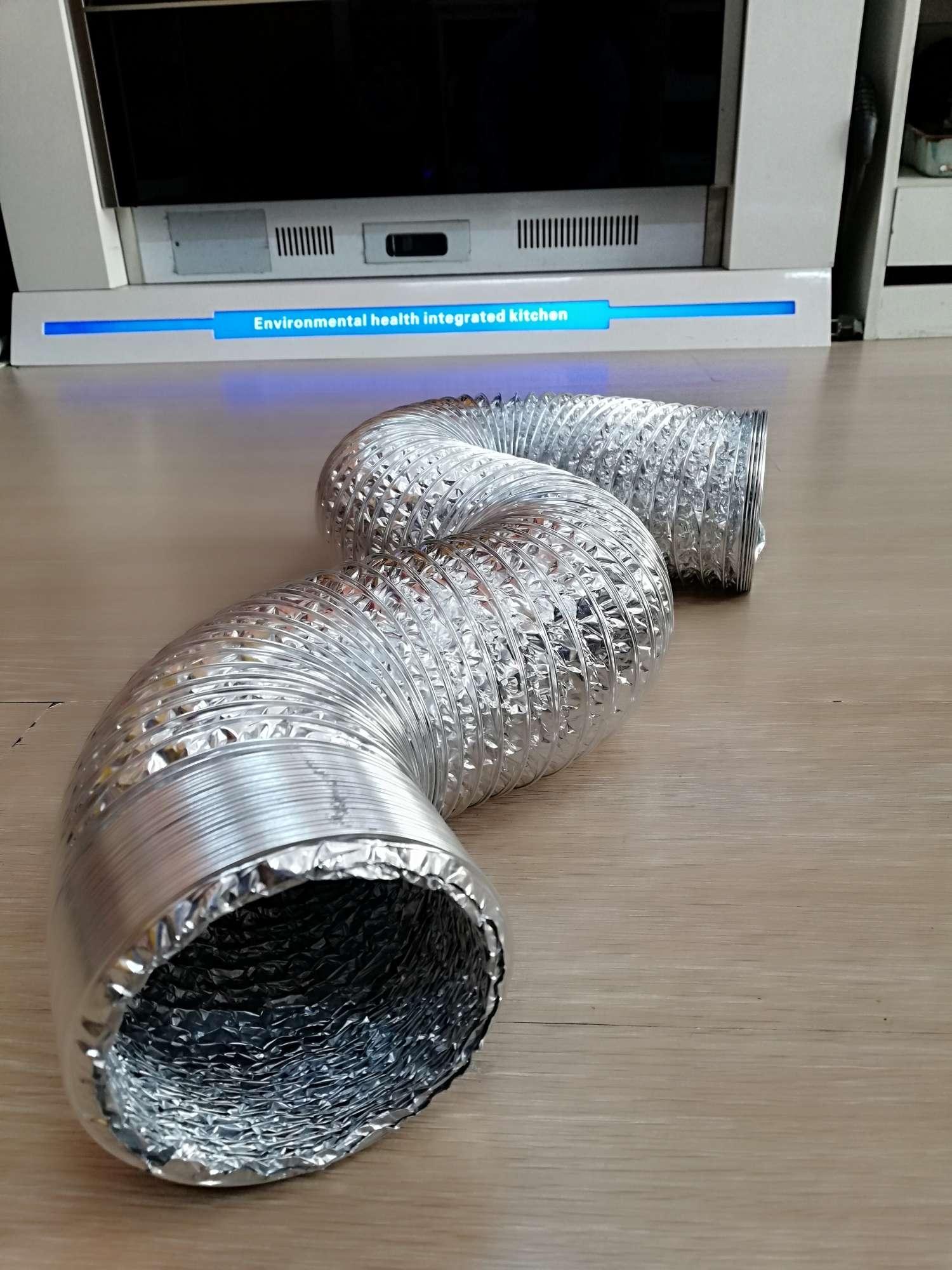 Range Hood Silver Pipe D125Mm X 8m
