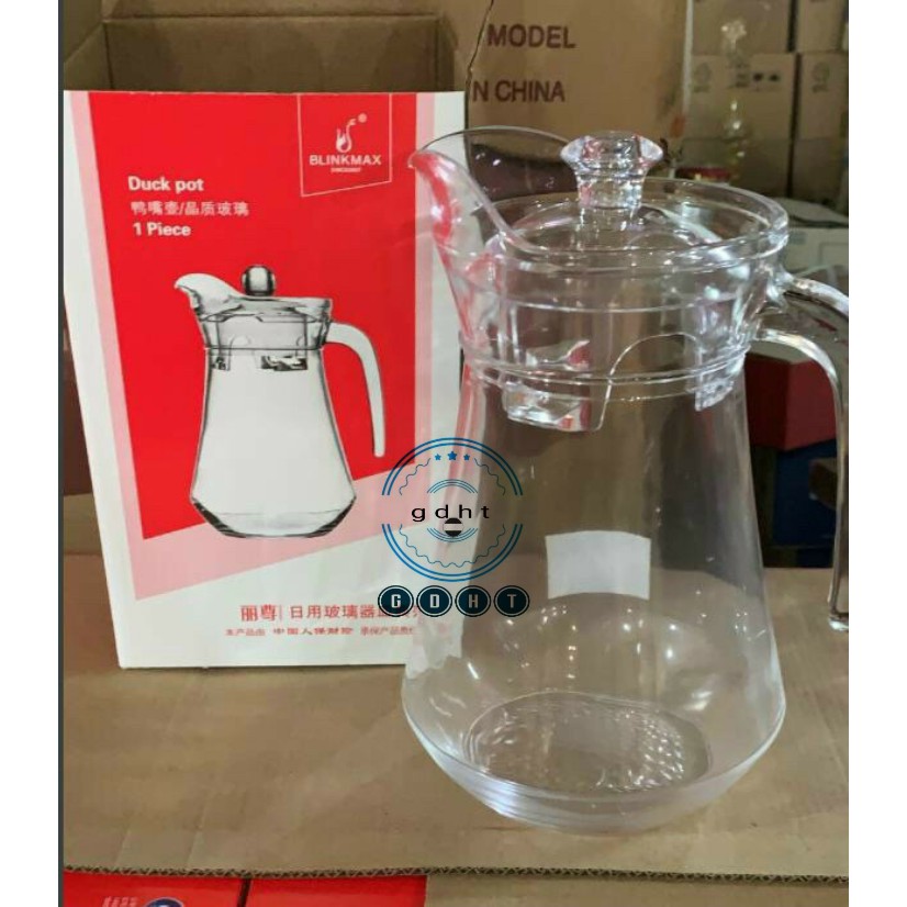 Bình Ca Thủy Tinh Rót Nước 1300ML