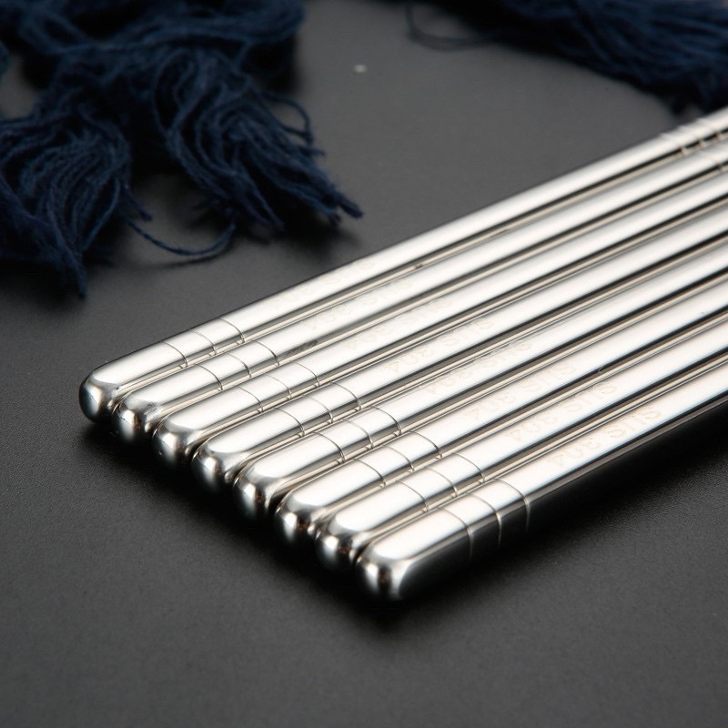 Bộ 5 Đôi Đũa Inox Sus 304 Cao Cấp