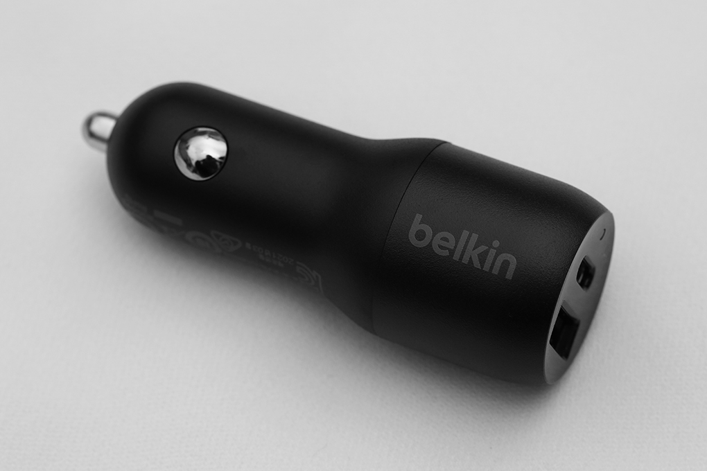 Sạc xe hơi 2 cổng USB Type C PD 20W Belkin