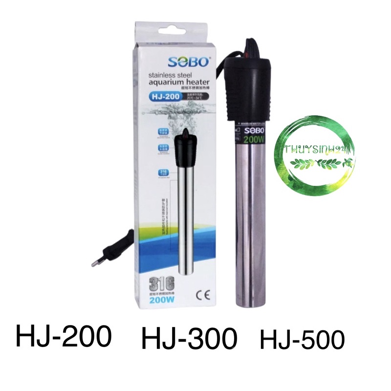 Sưởi sobo hj-200 | hj-300 | hj-500 | cây sưởi bể cá cảnh hj200 hj300 hj500