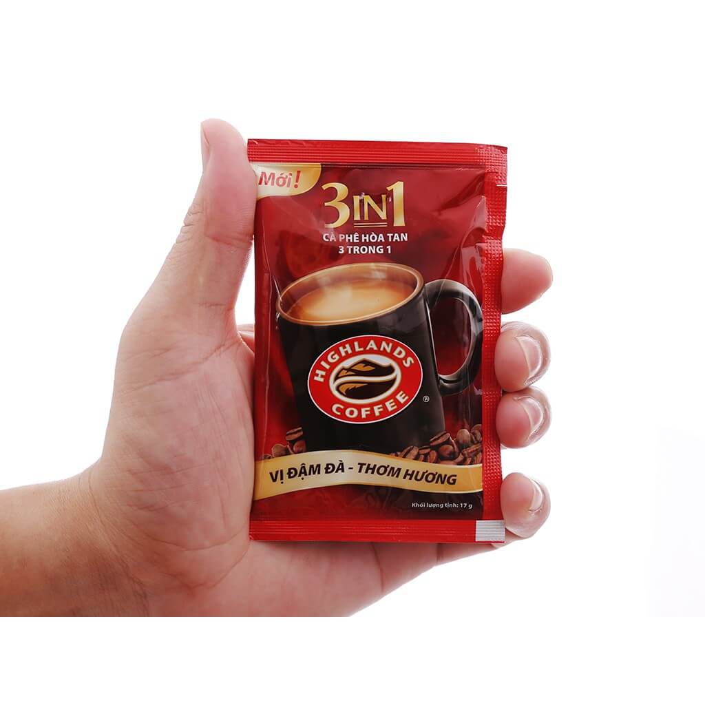 Cà phê Highlands coffee 3in1 hoà tan (10 gói x 17g)