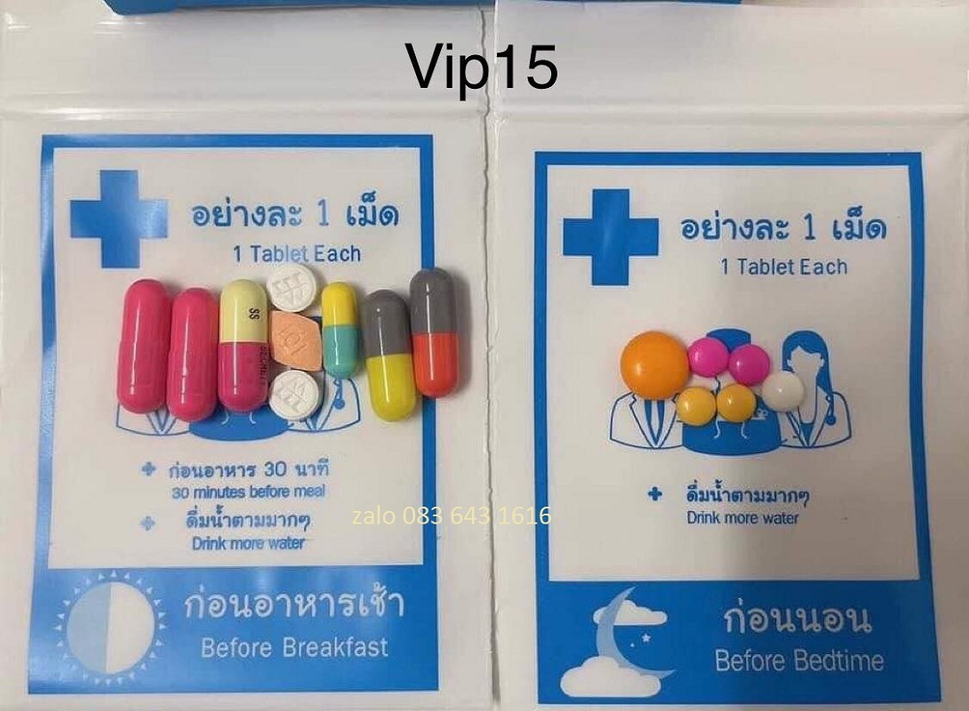 1 Tuần Giảm Cân Cấp Tốc Vip 15 Thái Lan giảm 3-6kg