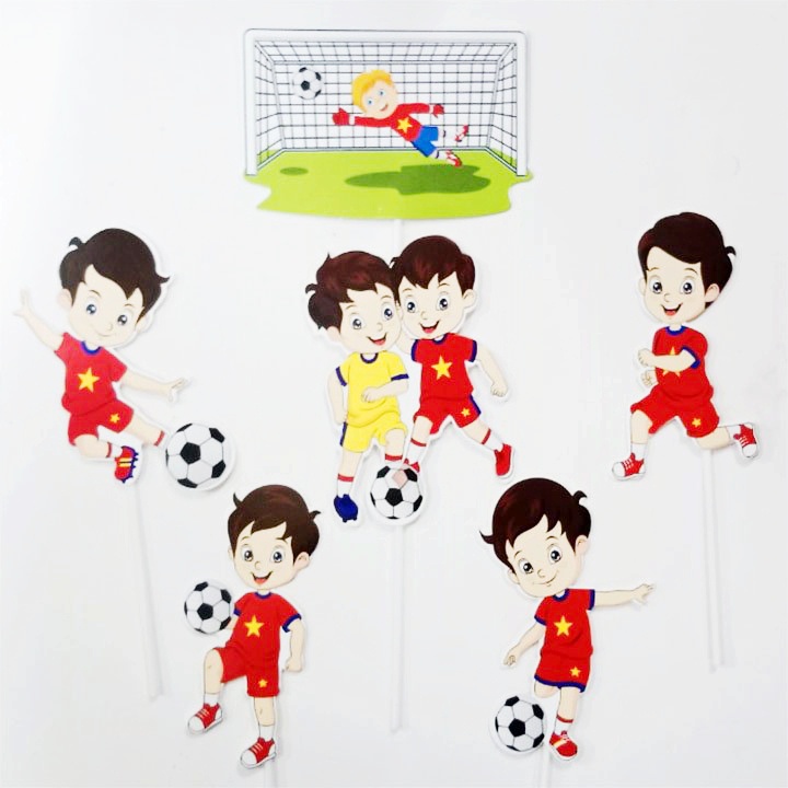 Phụ kiện bánh sinh nhật set cắm đội bóng việt nam