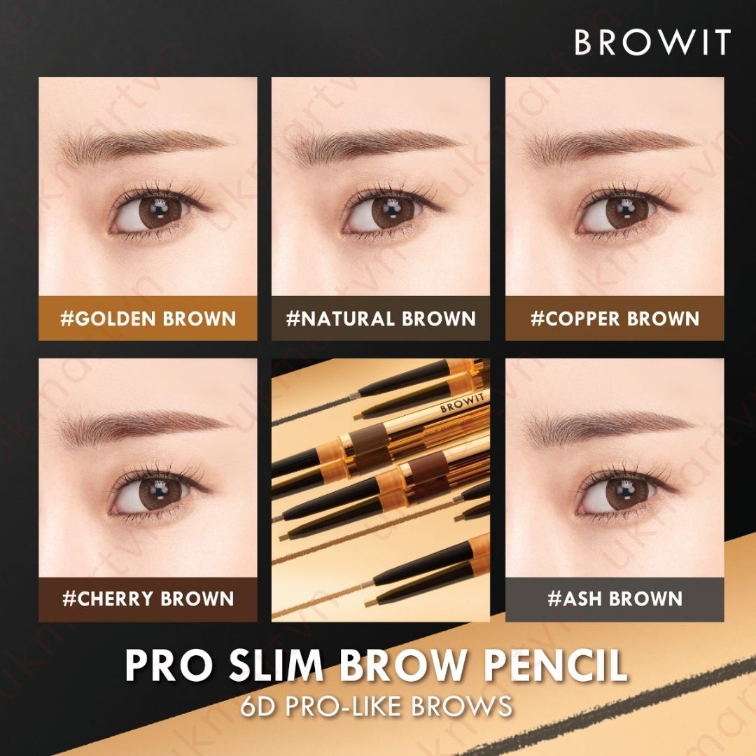 Chì Kẻ Mày Browit Pro Slim Brow Pencil Siêu Mảnh 0.06g