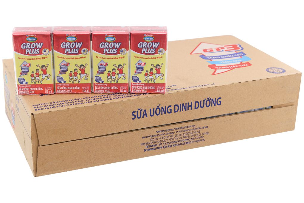 Sữa bột pha sẵn Dielac Grow Plus 110ml thùng 48 hộp