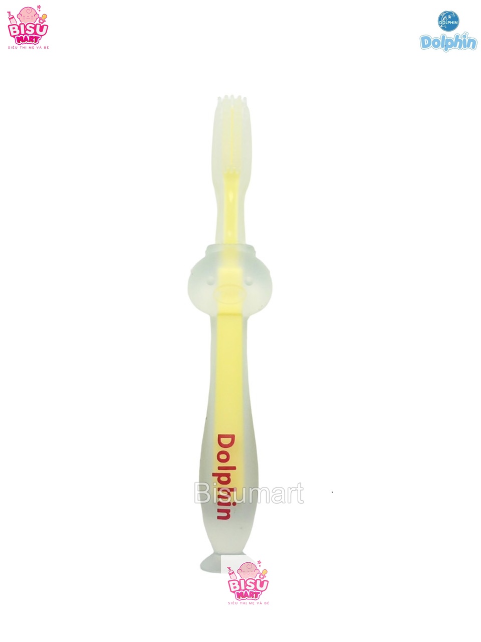 Bàn chải tập đánh răng silicone Dolphin cho bé