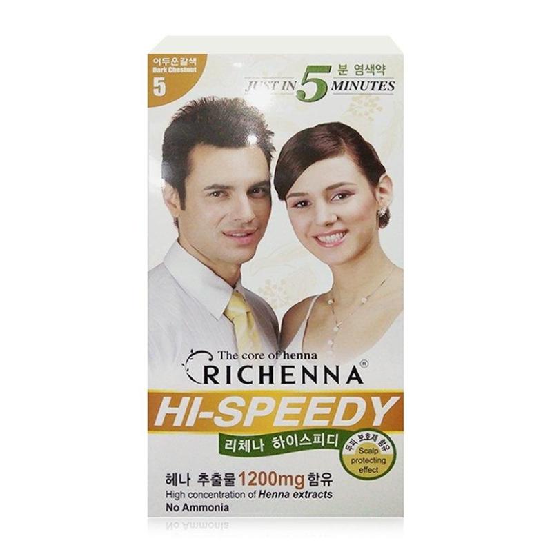 Nhuộm tóc phủ bạc thảo dược Richenna Hi-Speedy ( 6 MÀU) giá rẻ