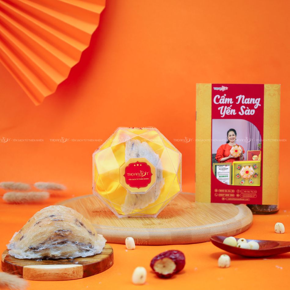 10 gram yến tinh chế loại 3 sao tiêu chuẩn tặng kèm đường phèn - Yến sào Thọ An Nest