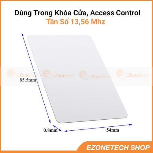 [HCM]Bộ 5 Thẻ Từ RFID Tần Số 13.56Mhz Màu Trắng (Mifare Card)