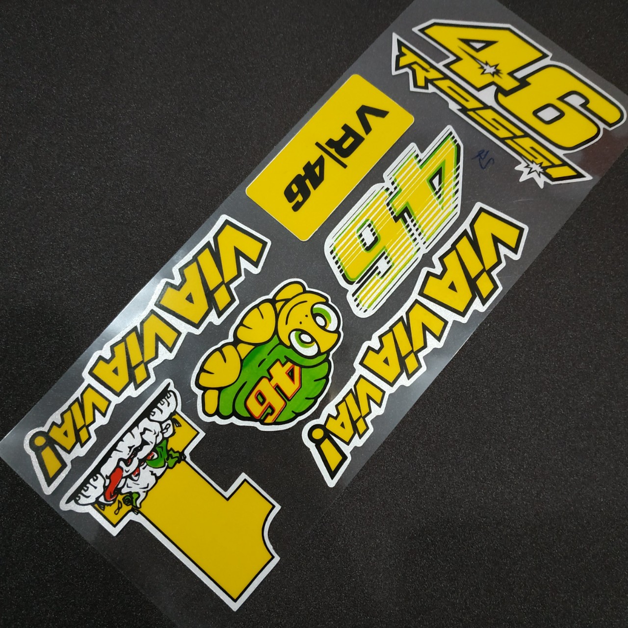 [P2]Tem dán xe vỉ 6 sticker full logo chống thấm nước