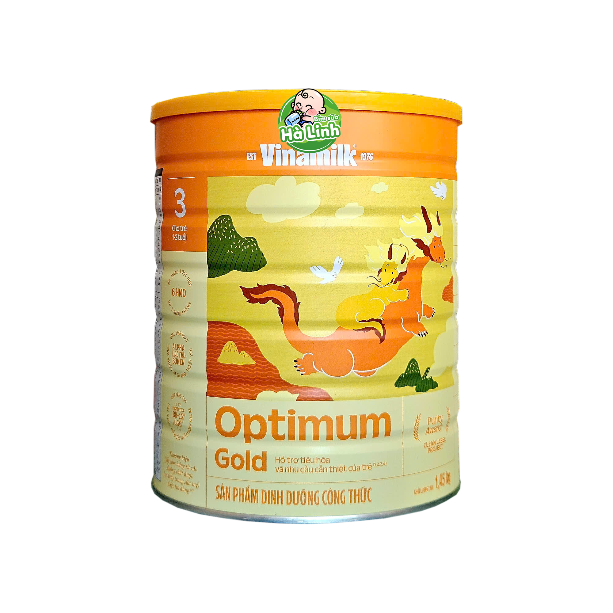 Combo 2 Lon Sữa Optimum Gold 3, Gold 4 1,45kg Optimix [HSD mới nhất]