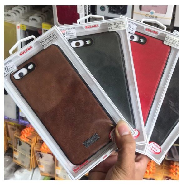 Ốp Lưng Sulada Da Cho Iphone 6 Plus/ 7P/8P Lus , Da Cao Cấp