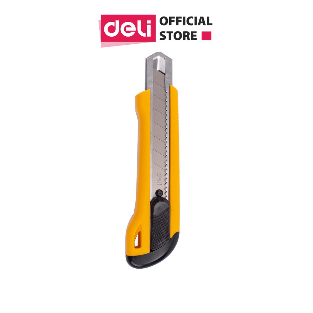 Dao Rọc Giấy Deli Cỡ Lớn E2042 - Loại 8 Lưỡi Thép SK5 Sắc Bén