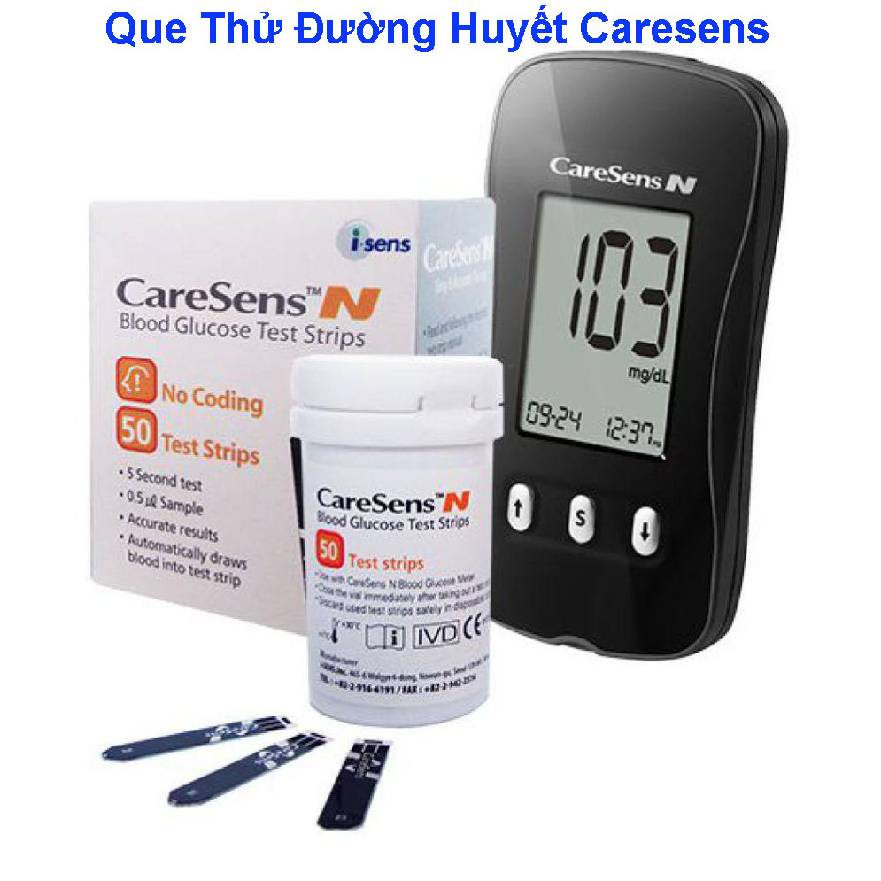 Que Thử Đường Huyết Caresens N Hàn Quốc