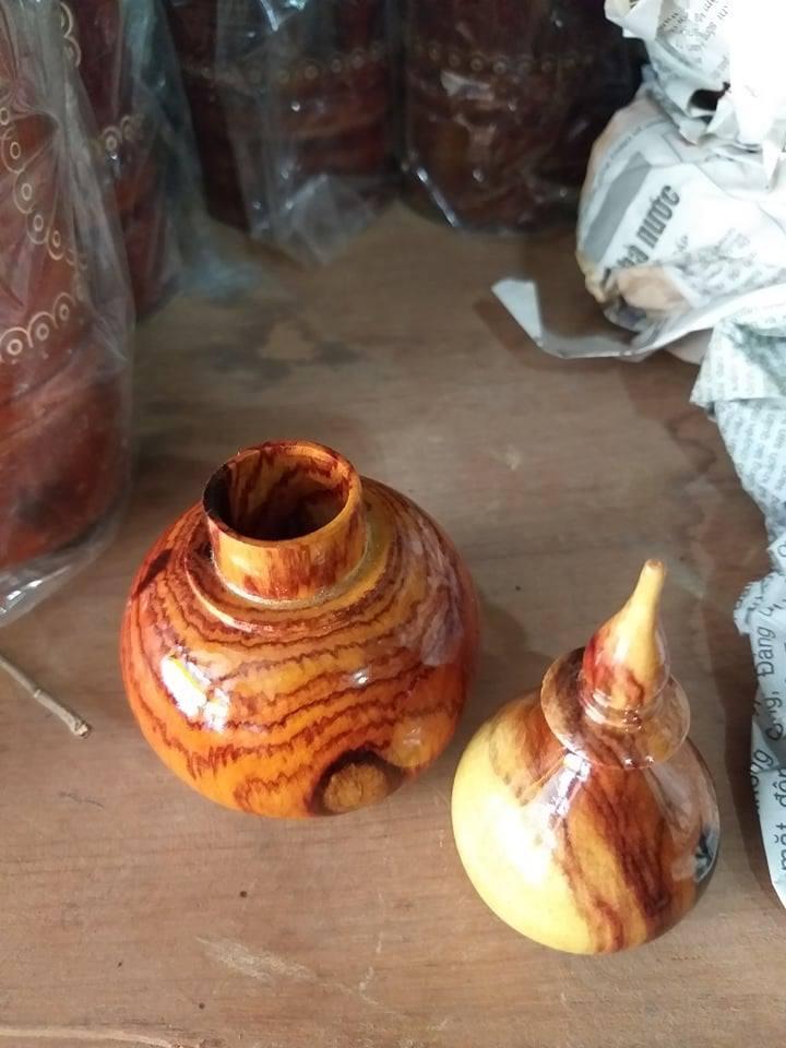 Hủ đựng tăm gỗ trắc
