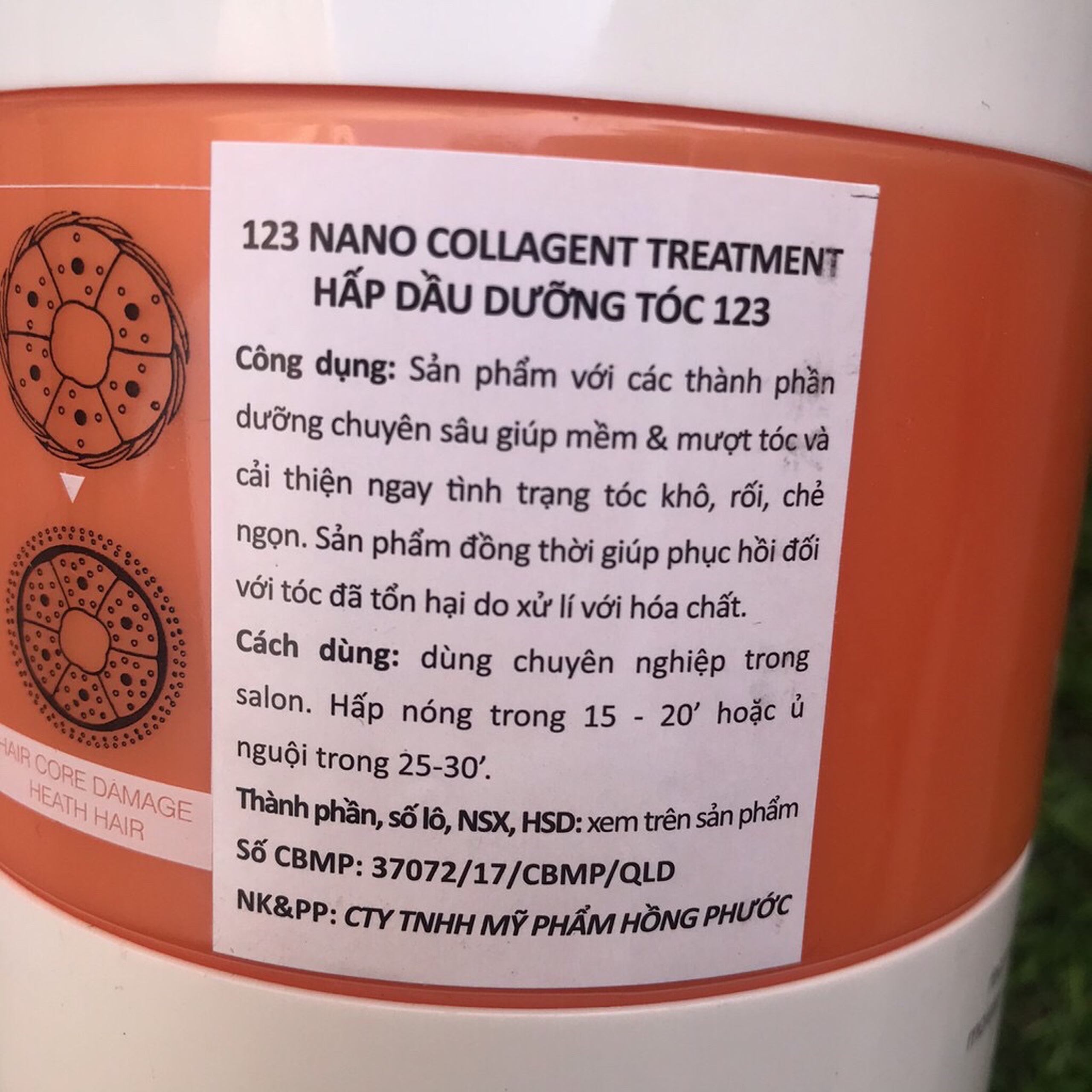 [HCM]Hấp dầu Nano Collagen Silk 123 1000ml