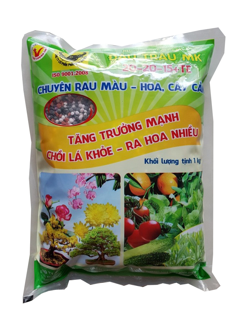 Phân bón đầu trâu NPK 20-20-15 cao cấp chuyên rau màu cây trái và hoa kiểng | Vạn Tín Store