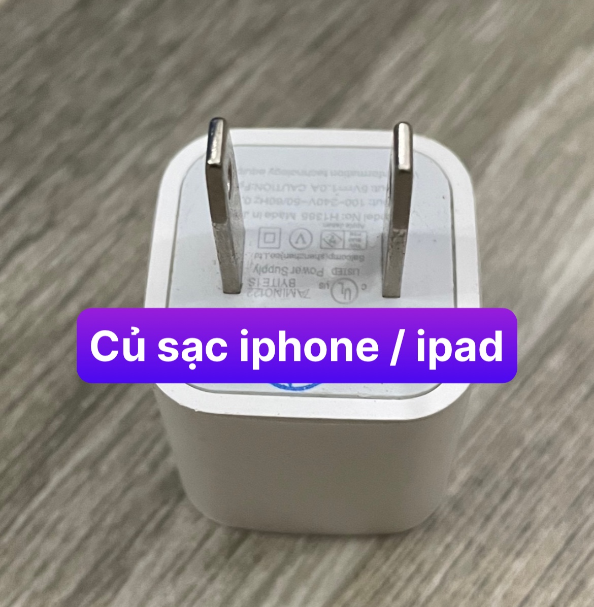 củ sạc điện thoại 1A vuông