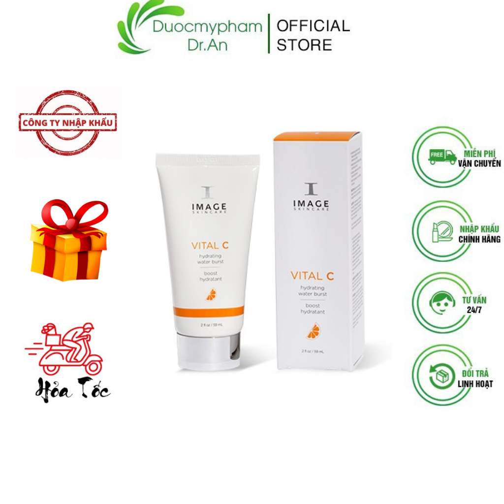 Imports-Essence serum mineral Image vital C hydrating water burst water supply, moisturizing optimal, bright skin, reduce the sensitivity and anti-aging 59ml-duocmyphamdran