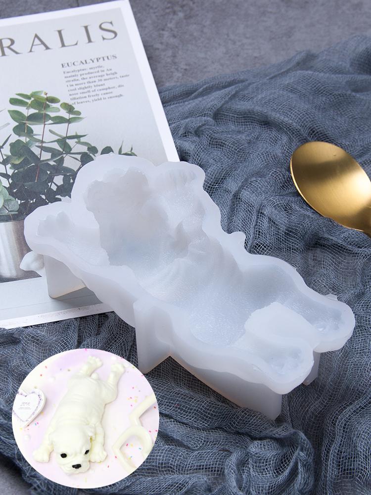 Chó Shar PEI Bánh Mousse Bộ Tạo Khuôn Hình Con Chó Màu Đỏ Bánh 3D Con Chó Sữa Nhỏ Silicone Bánh Mousse Bánh Bộ Tạo Khuôn Hình Bánh Mousse Chó Dụng Cụ Mài