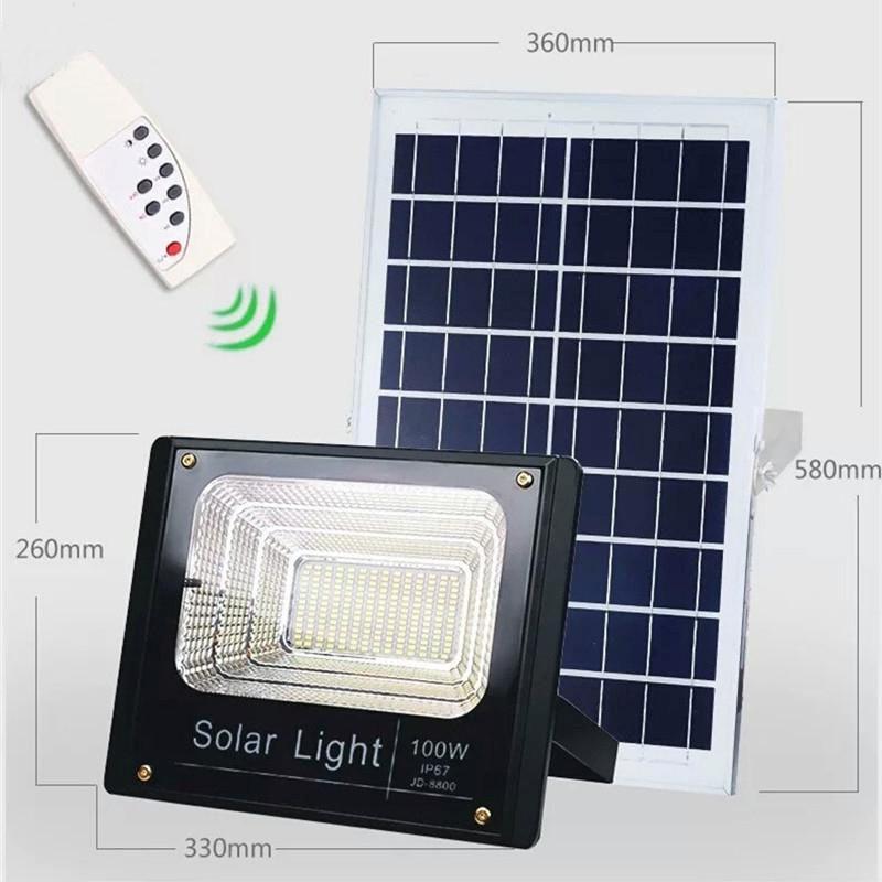 Bộ 2 Đèn LED năng lượng mặt trời SOLAR LIGHT JD-8800 - 100W