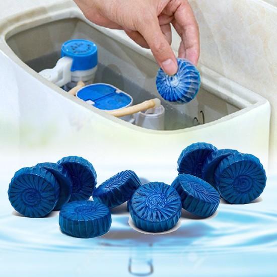 Bộ 10 viên thả bồn cầu tạo hương diệt vi khuẩn giúp bồn cầu luôn sạch bóng, không bám cặn bẩn, mùi thơm dễ chịu