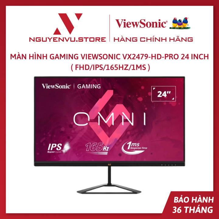 ViewSonic vx2479-hd-pro 24-inch gaming monitor -authentic