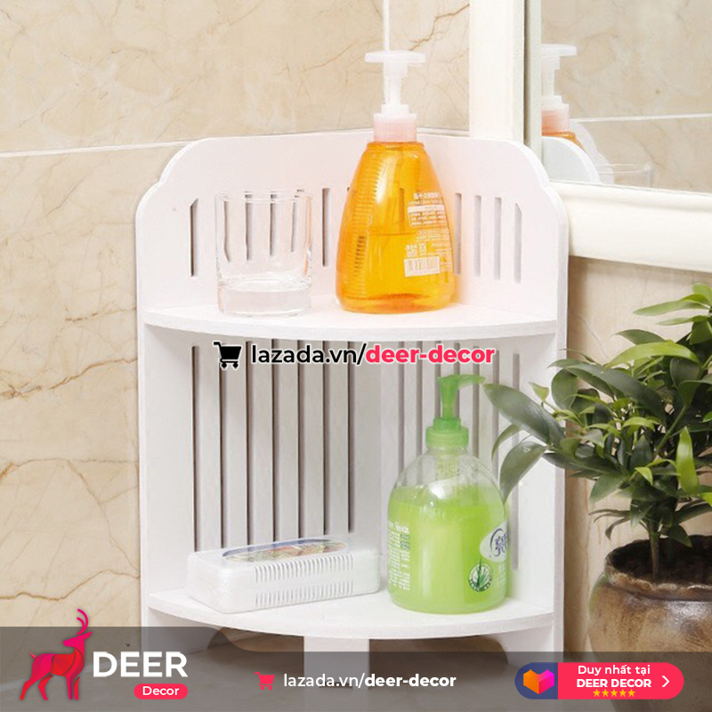 Shelf corner to cosmetics, to bathroom 38x22cm-deer decor