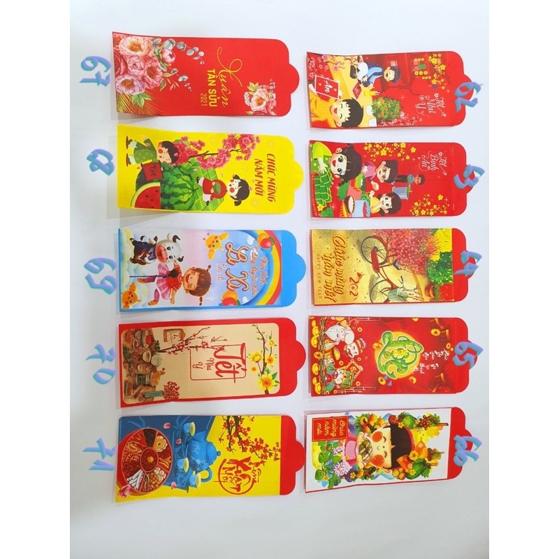 Combo 5 bao lì xì Tết 2021 cực đẹp