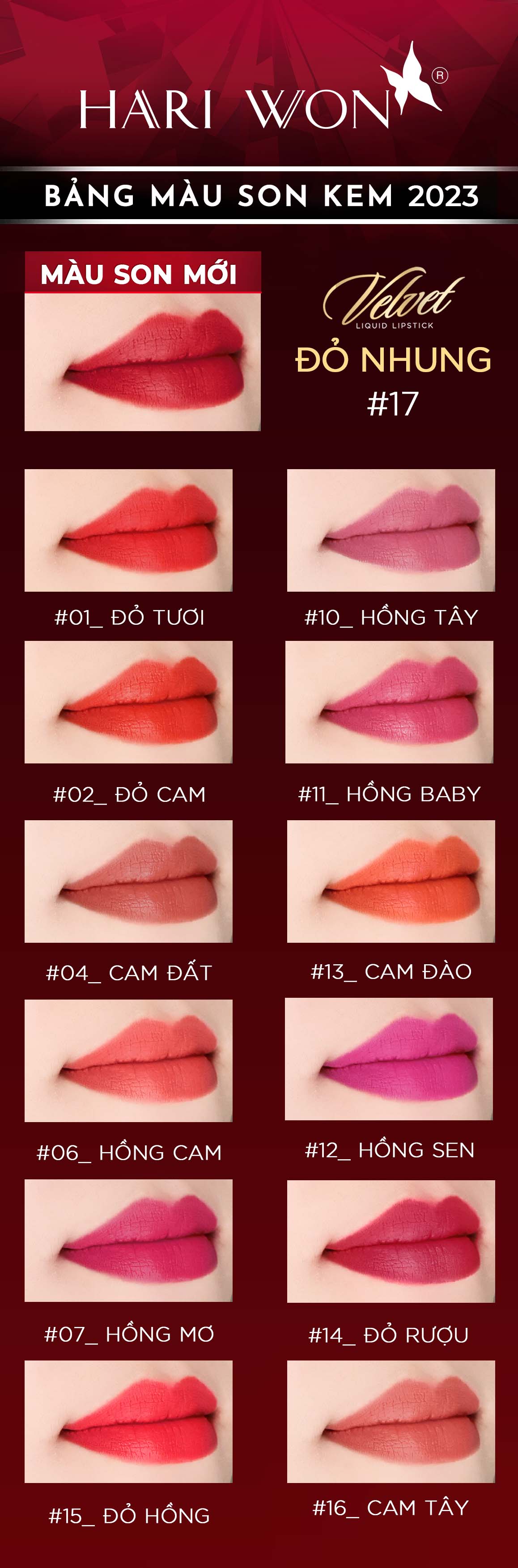 son kem lì dưỡng chống khô môi Hari Won - NAGOLAN