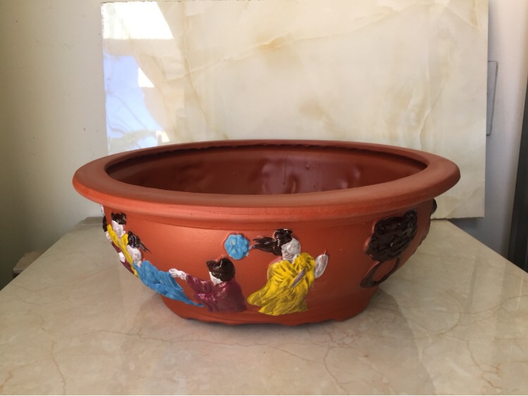 Chậu đất nung bonsai Bát tiên ( size 2)