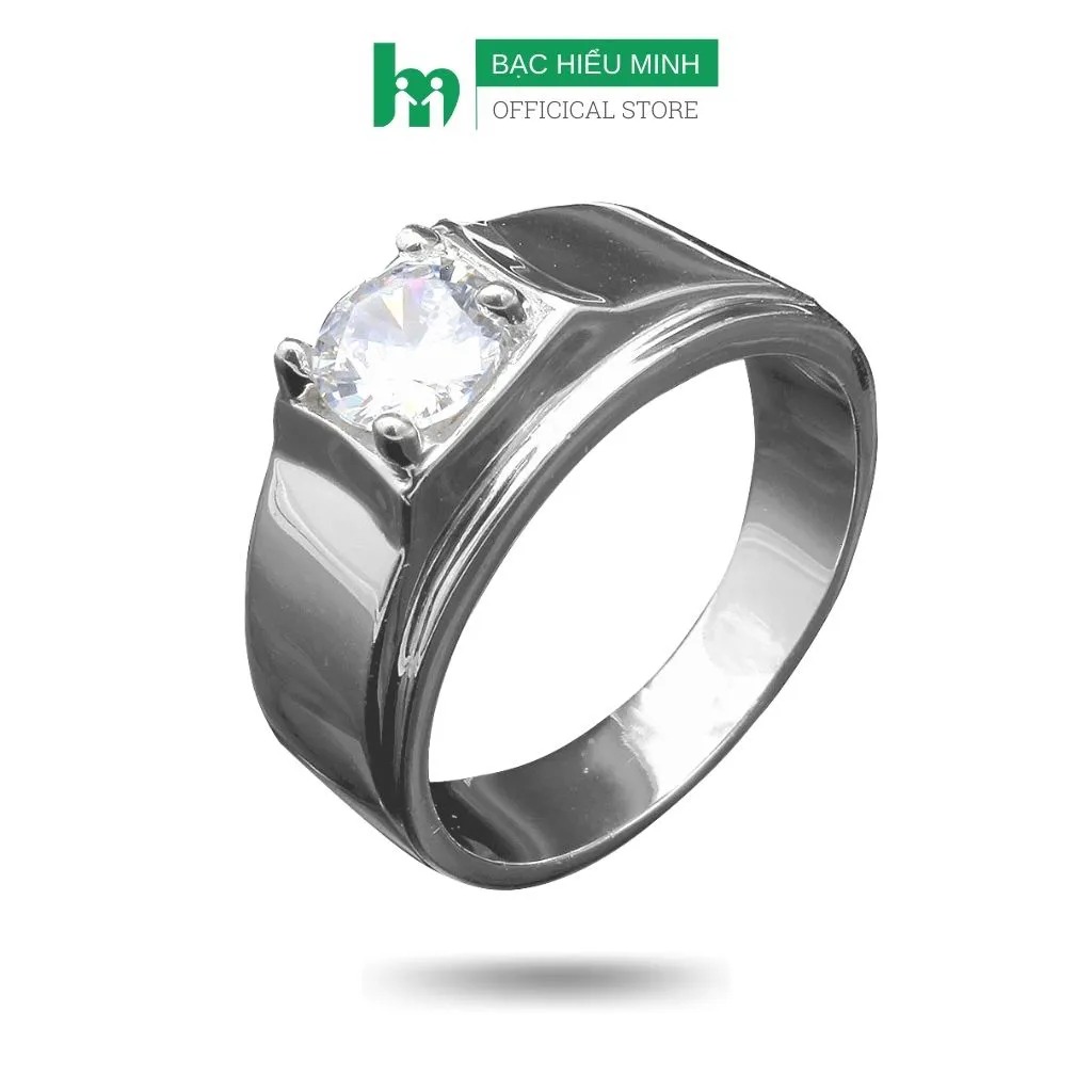Nhẫn Nam Bạc Chuẩn 925 Cao Cấp BẠC HIỂU MINH NA508