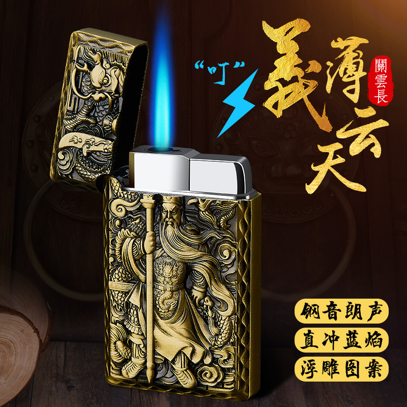 [HCM]Bật Lửa Khè Hình Quang Công Đồng ( Xài Gas)
