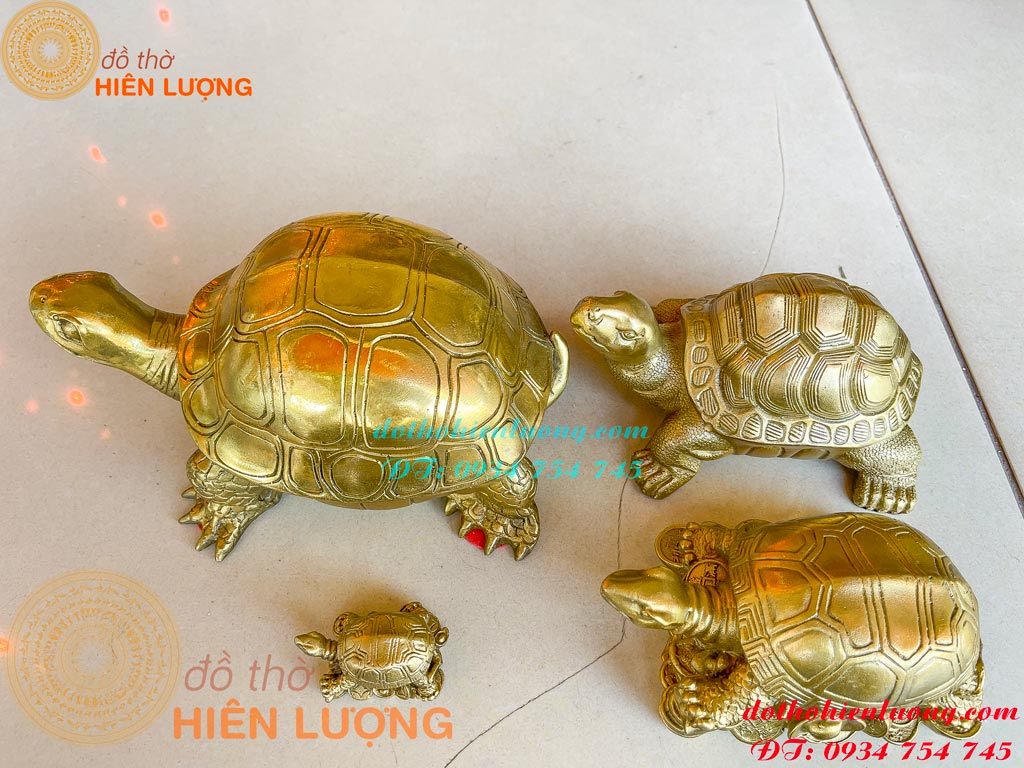 Tượng Rùa Bằng Đồng Trấn Trạch Phong Thủy Đủ Các Cỡ