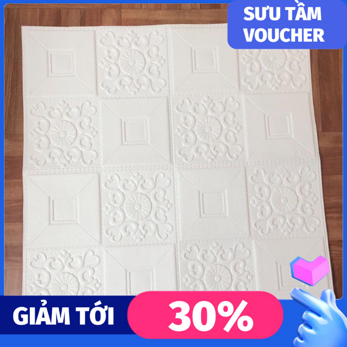 combo xốp dán tường 80 tấm xanh da trời 5mm