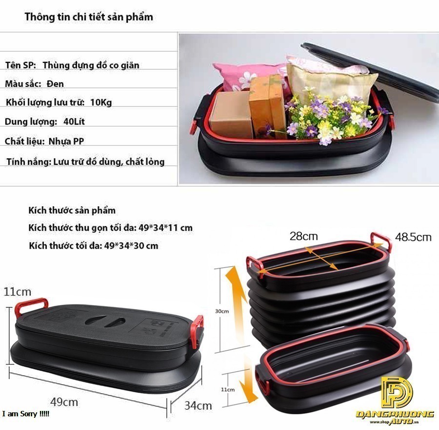 Thùng đựng đồ 40 lit