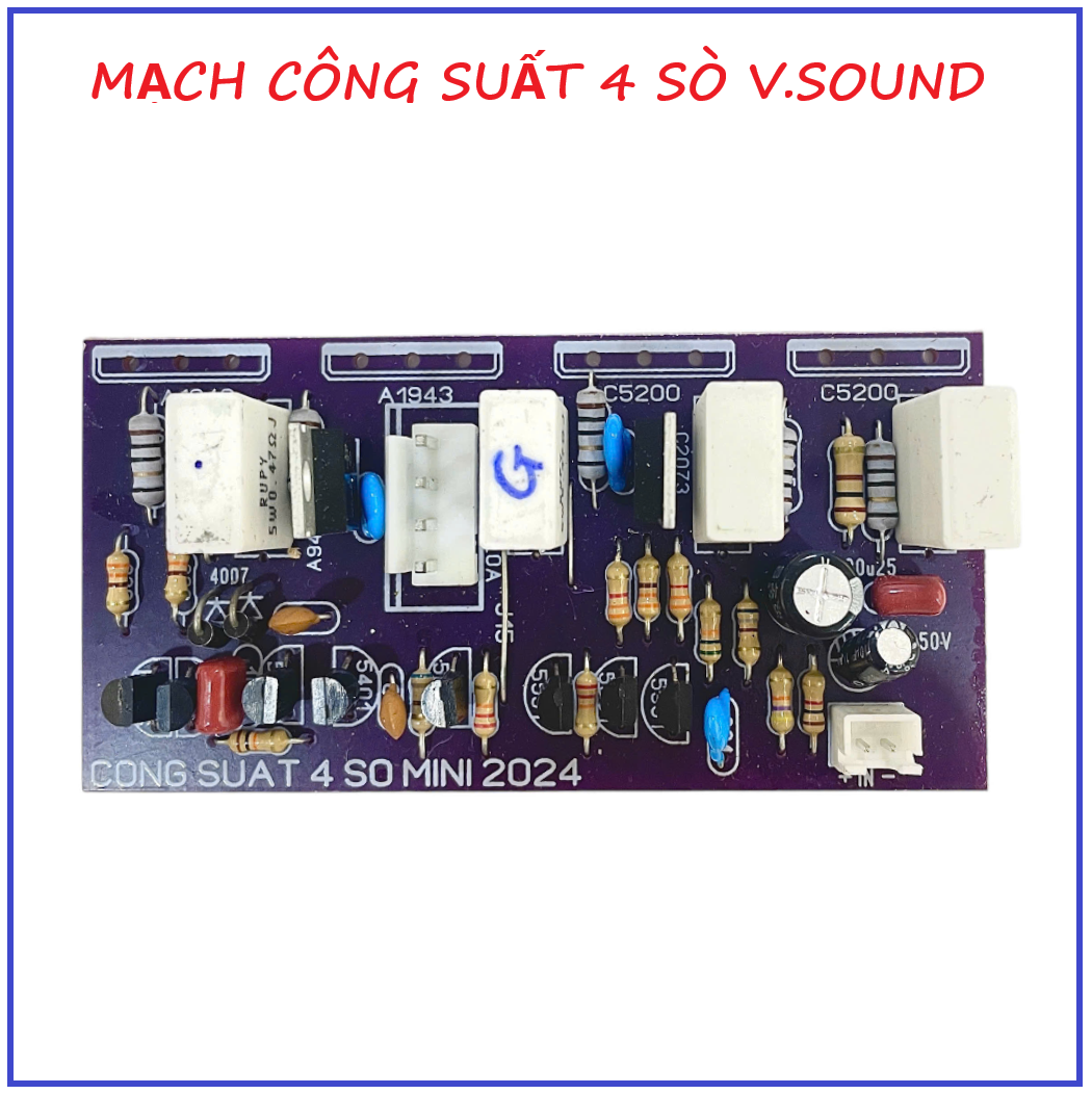 MẠCH CÔNG SUẤT 4 SÒ MINI (1 KÊNH) - 1 MẠCH