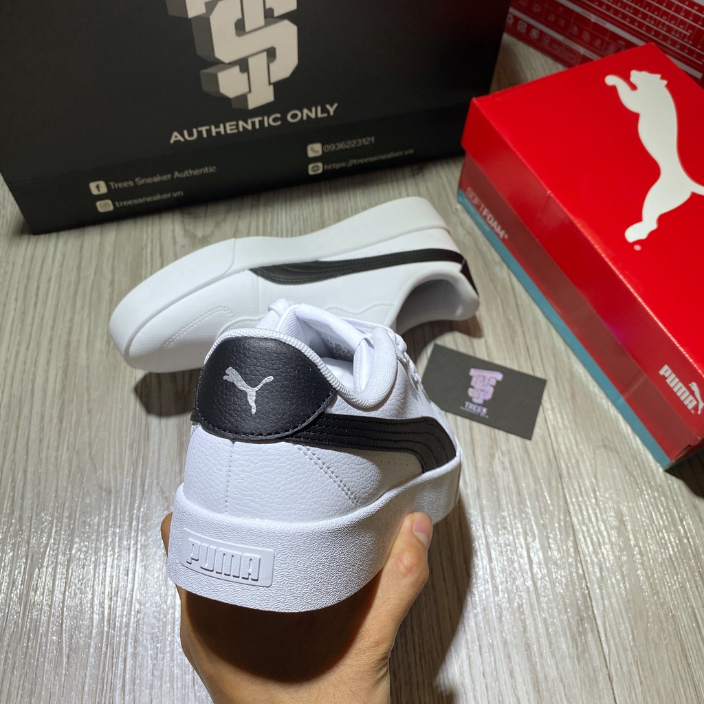 [CHÍNH HÃNG] Giày thể thao PUMA SKYPE CLEAN WHITE 380147 04 Full Box Tag Auth