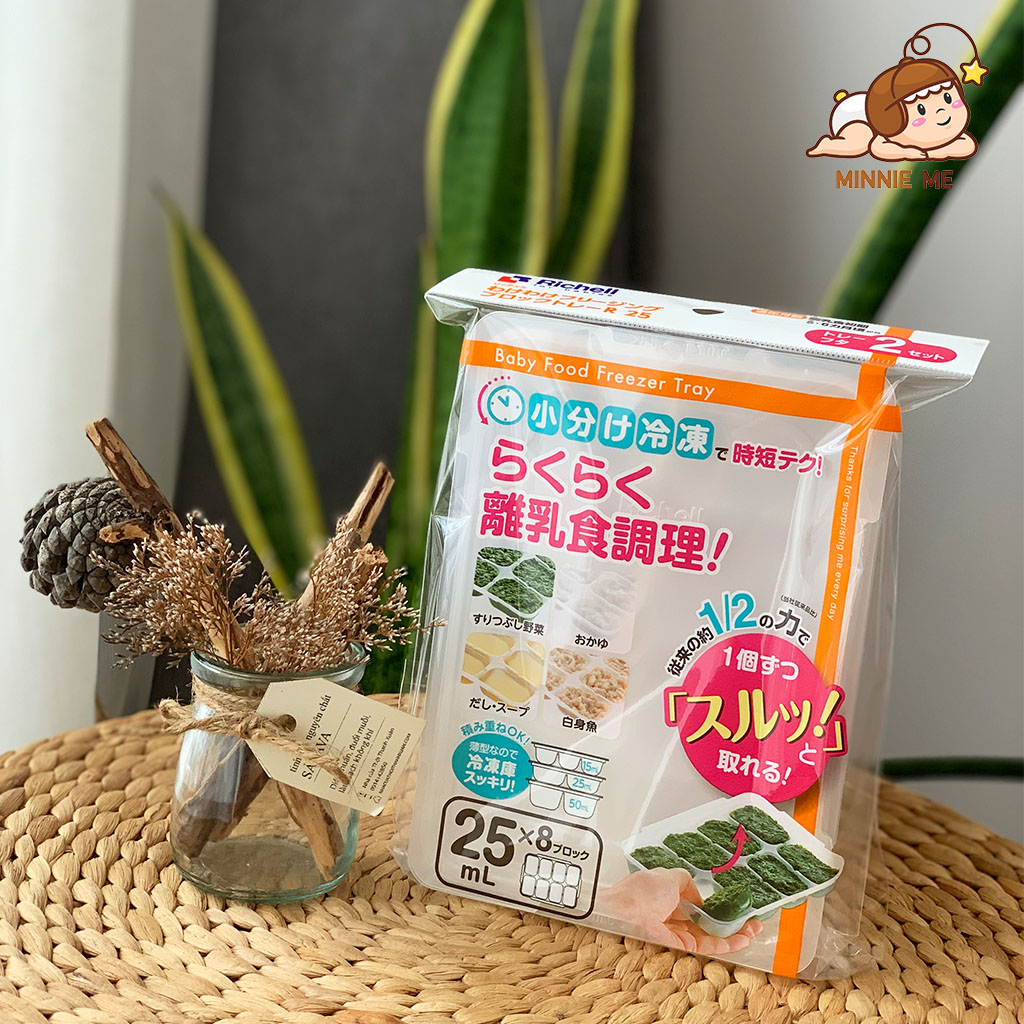 [XẢ HÀNG] Khay chia thức ăn dặm Richell Nhật Bản (25ml/50ml)