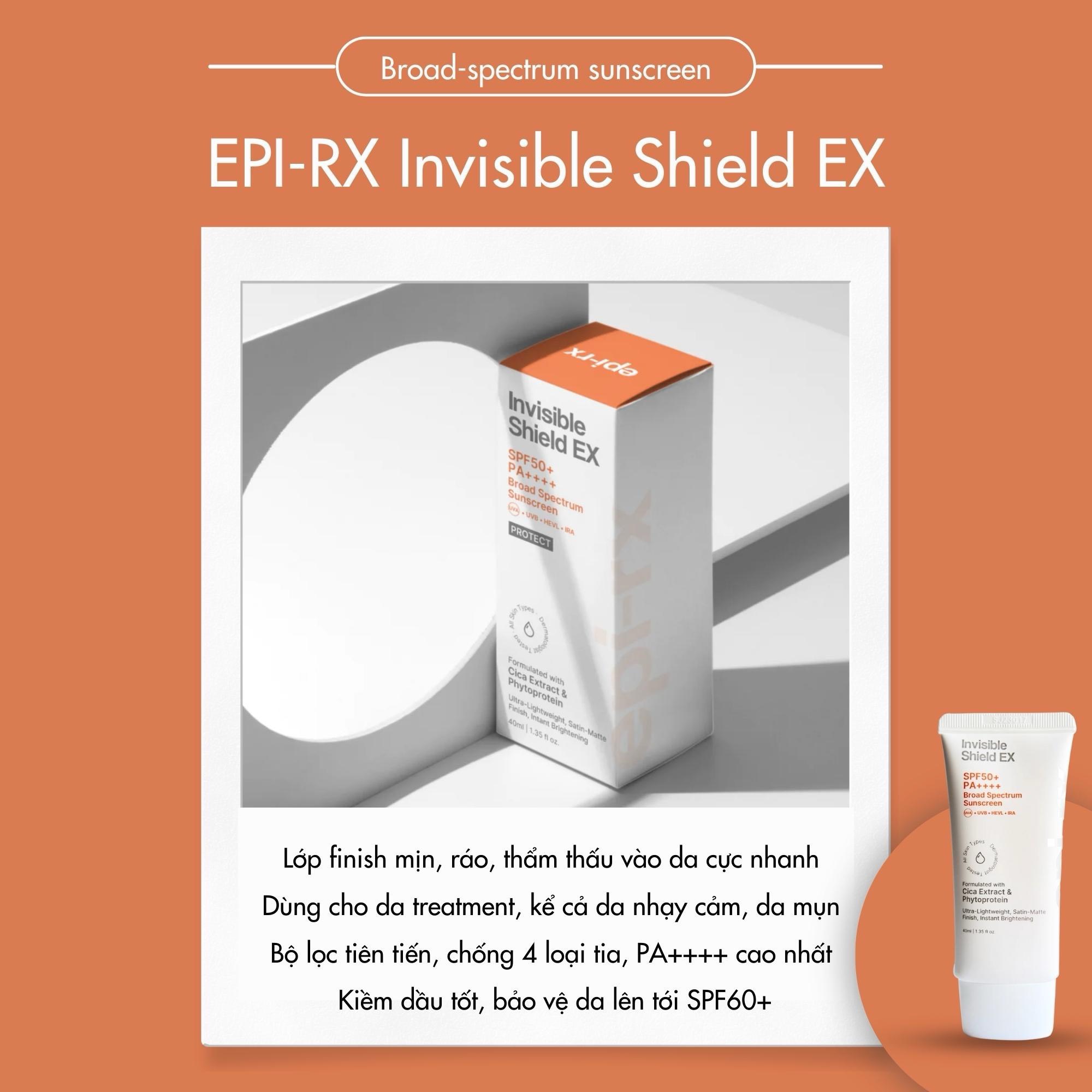 Kem chống nắng EPI-RX Invisible Shield EX SPF50++