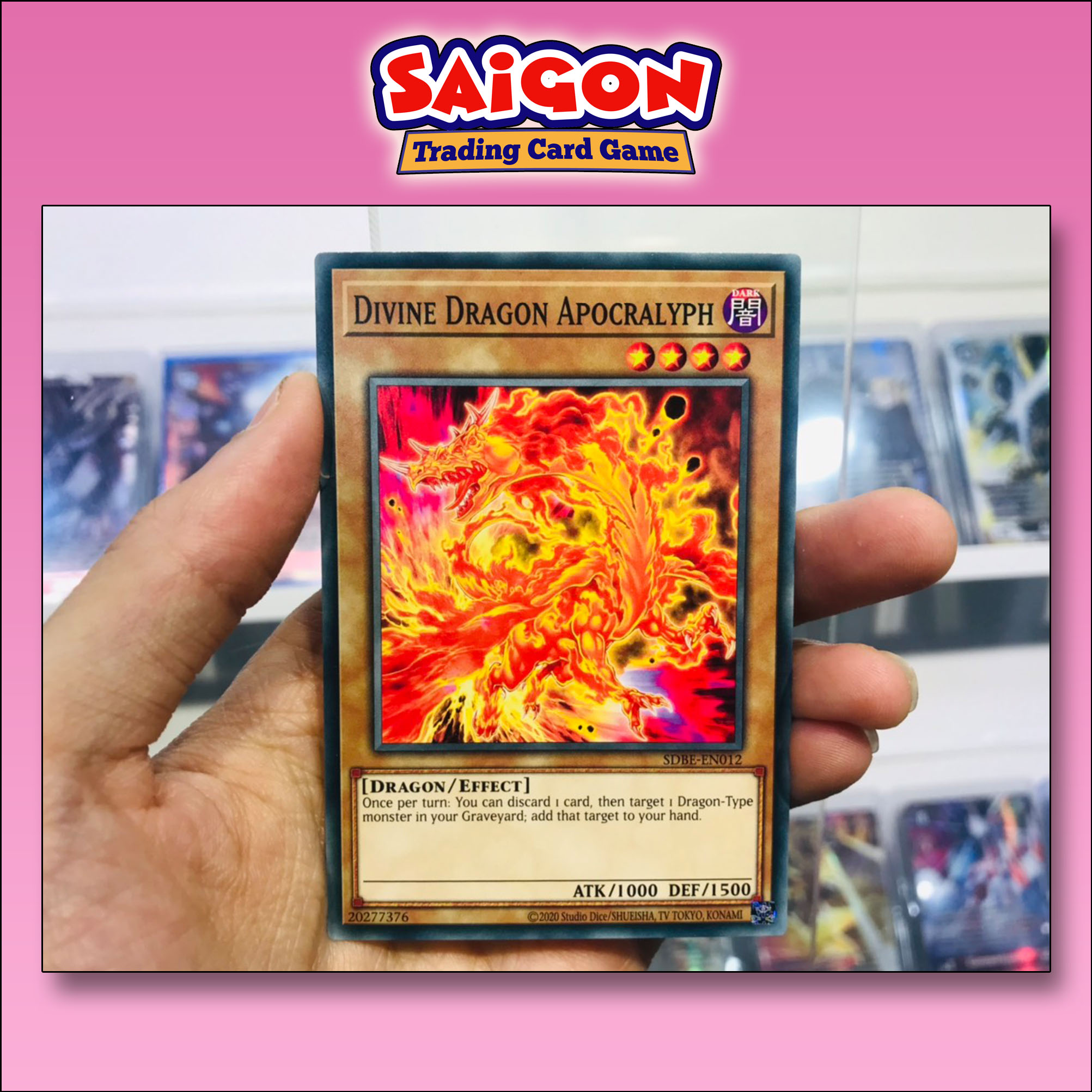 Thẻ bài yugioh mã sdbe-en012 - divine dragon apocralyph - common - unlimited edition