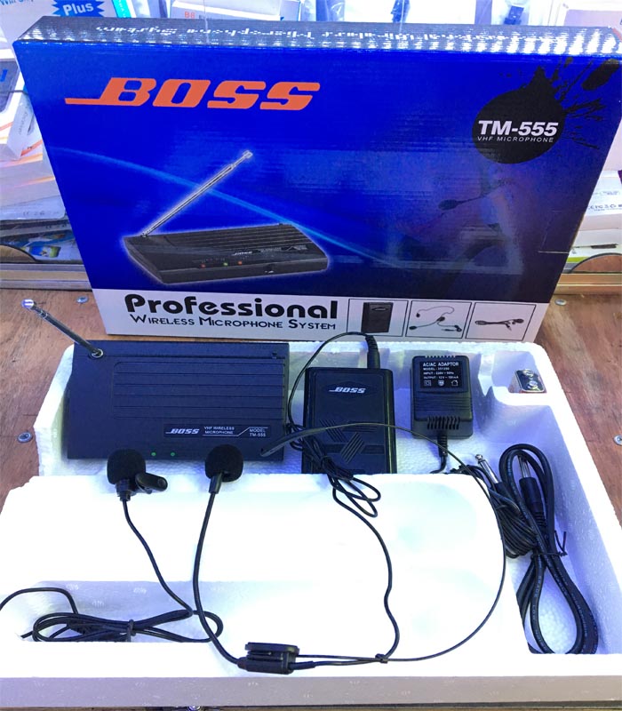 Micro không dây trợ giang tm-555 đeo tai - cài áo