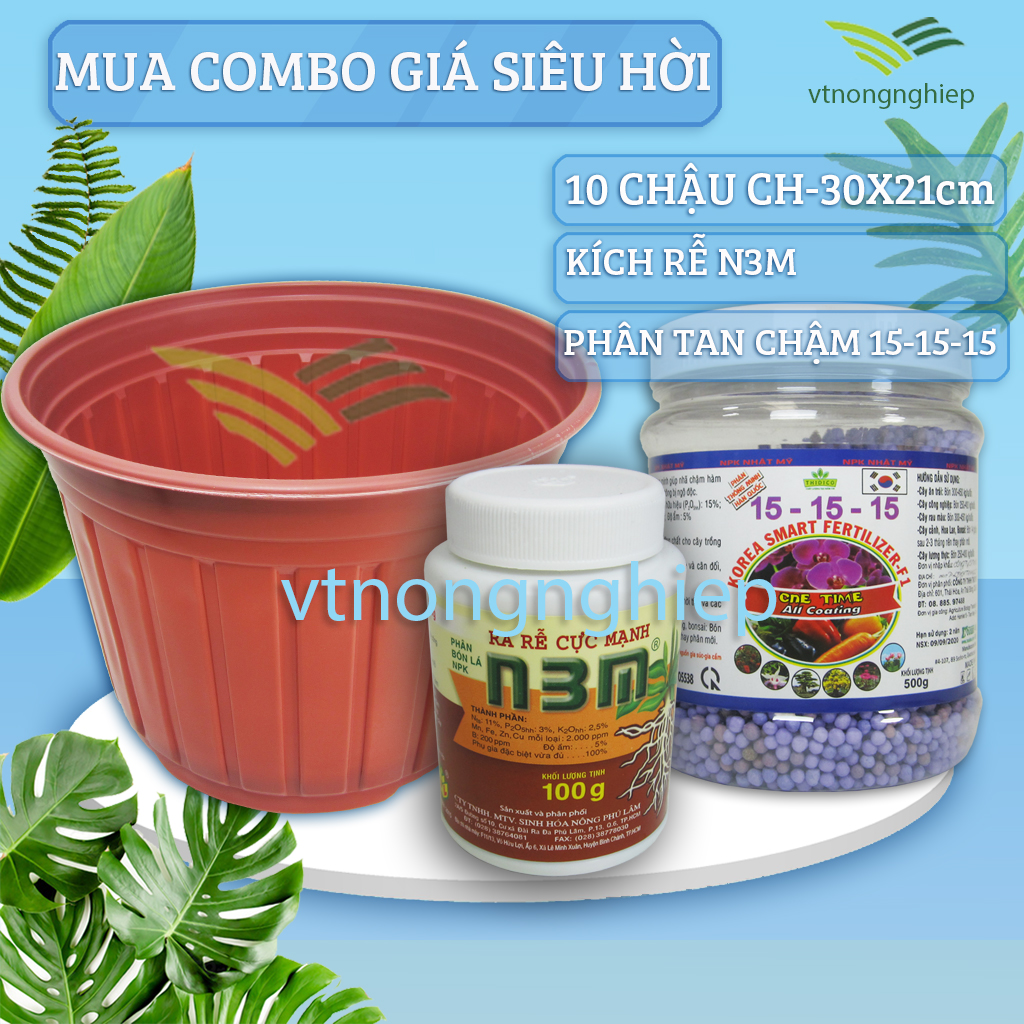 10 Chậu nhựa trồng Hoa CH-30x21 cm Nâu đỏ đất Nhựa HDPE Xuất xứ : Việt Nam, chất liệu nhựa HDPE bền, đẹp, màu sắc bên ngoài đỏ đất, được trang trí thêm những chỉ ngang.