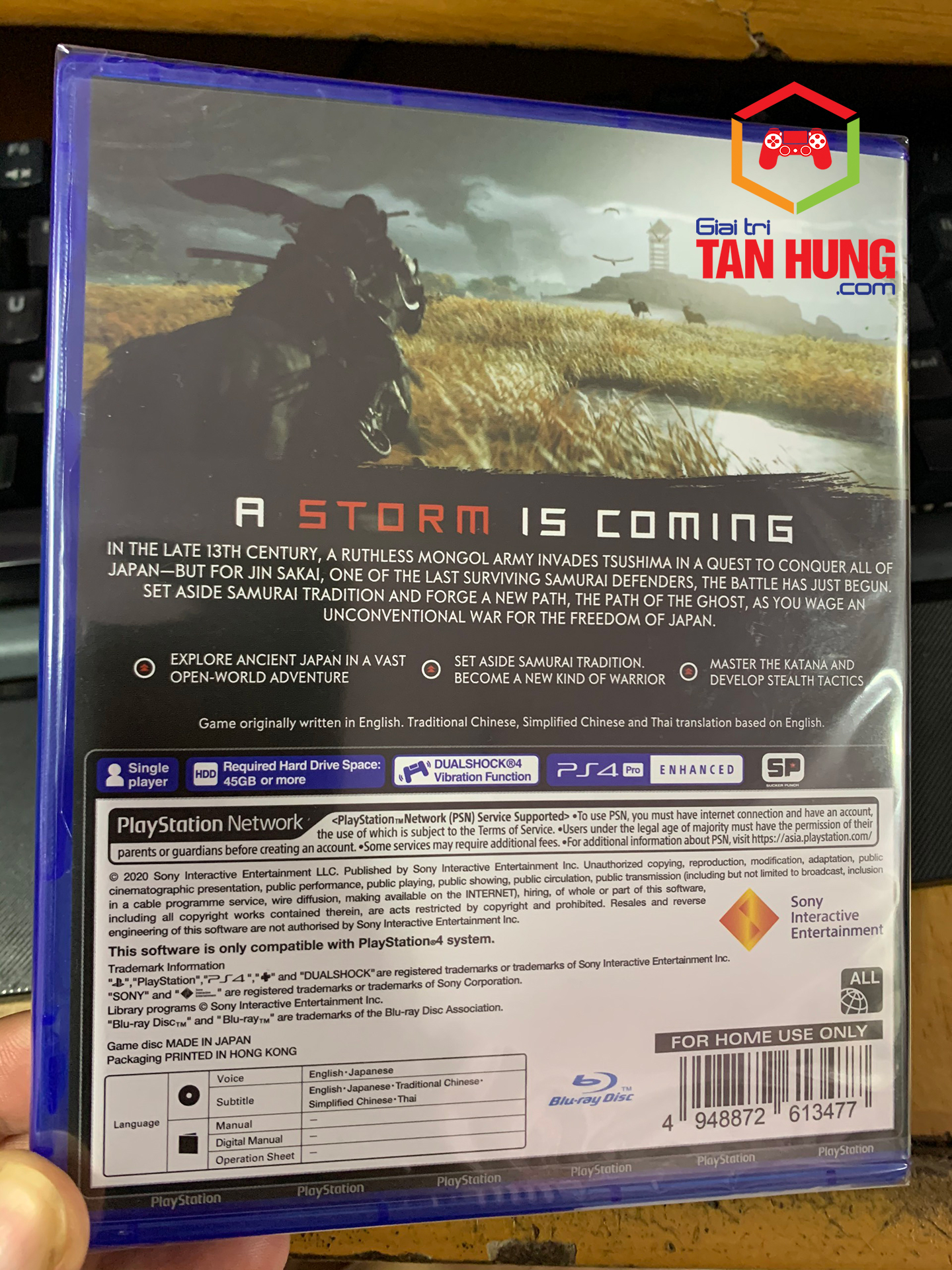 Đĩa Game Ps4 Ghost of Tsushima