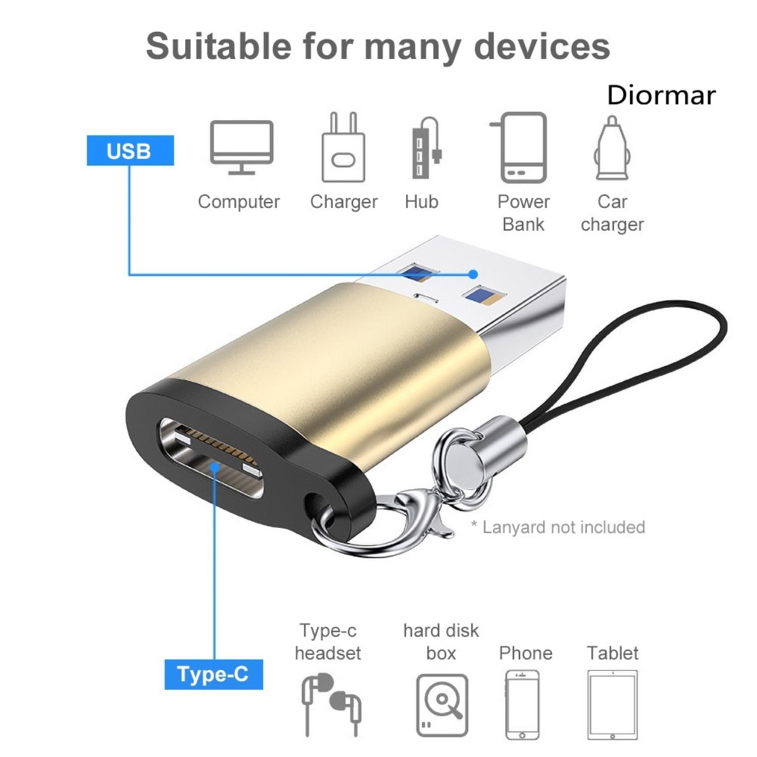 Hub Chuyển Đổi 7 8 in 1 USB Type C sang Audio AUX 3.5mm và 3 cổng USB 2.0 3.0 Đọc Thẻ Nhớ SD Cho Android iP Laptop PC