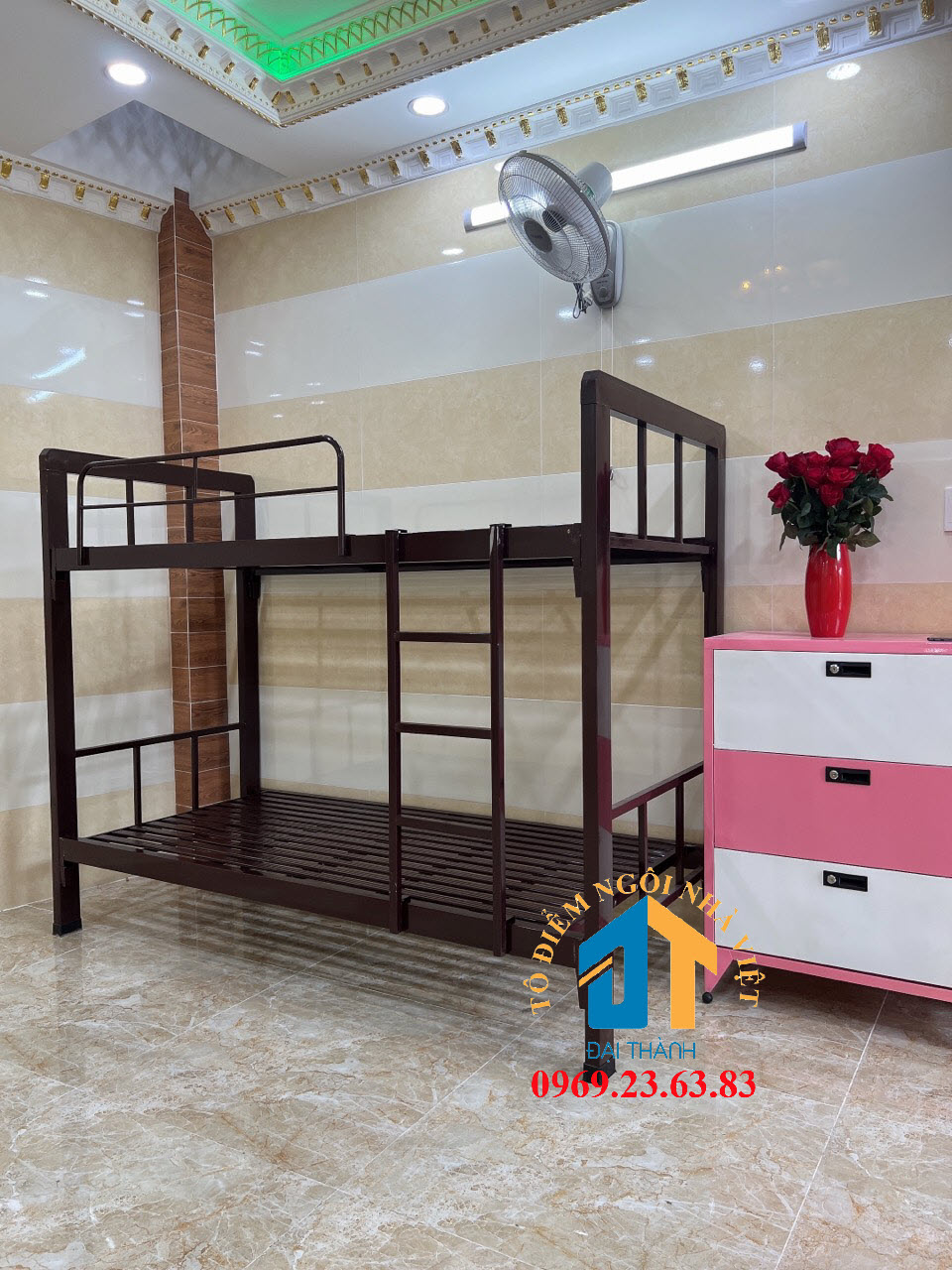 Giường  2 tầng hộp cao cấp 1MxX2M