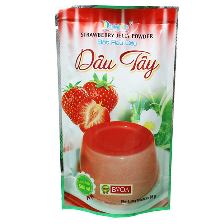 Bột Rau Câu Dâu Tây Hiệu Dragon 106G