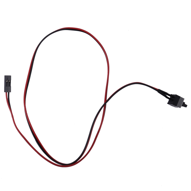 2 Pack 2 Pin SW PC Power Cable on/off Push Button ATX Computer Switch Wire 45cm